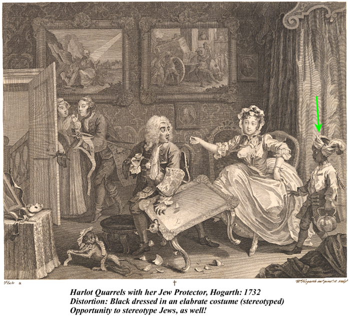 Esther M Zimmer Lederberg Harlot Quarrels With Her Jew Protector Hogarth 1732 1319